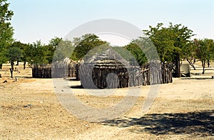 Village huts, Okavango Delta, Botswana