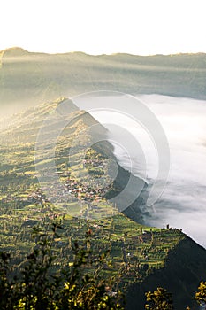 A Village in Indonesia in the early morning