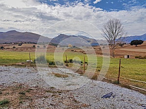 In the village of Jata its orange landscapes photo