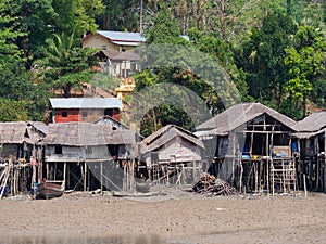 Village on Kala Island, Myanmar