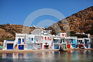 Village of Klima. Milos Island, Greece.