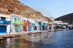 Village of Klima. Milos Island, Greece.