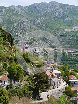 The village Klis in Croatia