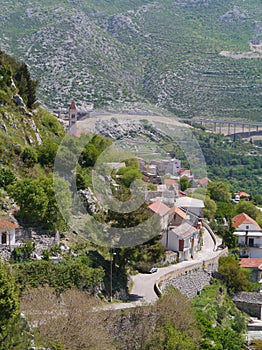 The village Klis in Croatia
