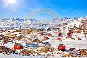 Village Kulusuk in Greenland