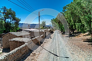 the village of La Poma in Argentina In the Andes of South America photo