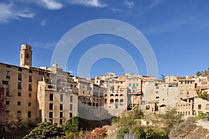 The village of La Vilella Baixa, el Priorat, Tarragona, Catalonia, S