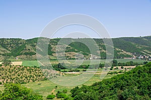 Village landscape from Azerbaijan. Ismailli region of Azerbaijan. Beautiful nature of Azerbaijan