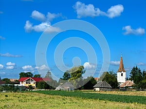 Village landscape in Romania