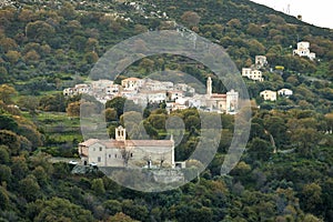 The village of Lavatoggio in the Balagne region of Corsica