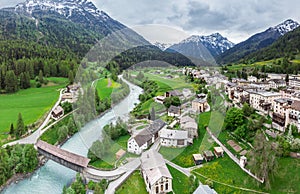 Village Lavin, Switzerland, May 13, 2018 photo