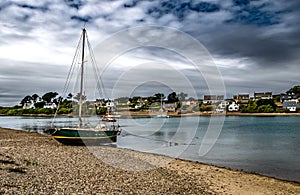 Village Le Conquet At The Finistere Atlantic Coast In Brittany, France