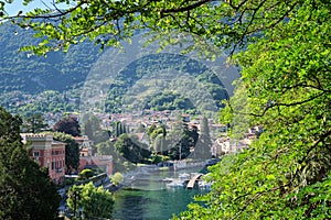 Village of Lenno in the shore of Lago Como photo