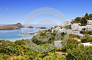 Village of Lindos at Rhodes island, Greece