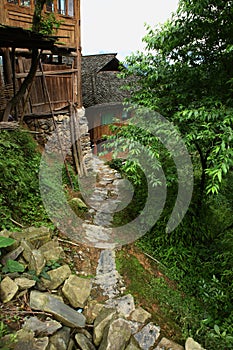 Village in Longji terrace ,Guilin