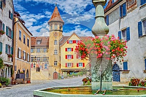 Village of Maienfeld, district of GraubÃ¼nden, Switzerland
