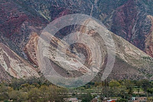 Colorful rock called Paleta del Pintor photo