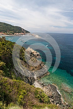 The village of Marciana Marina. Elba island