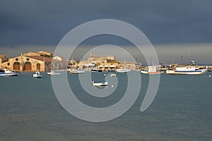 Marzamemi, Sicily, Italy. the old village harbor