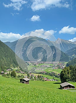 Village of Mayrhofen,Zillertal,Tirol,Austria