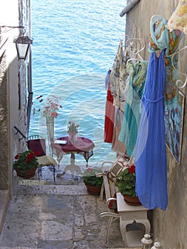 Village mediterranean street travel holiday