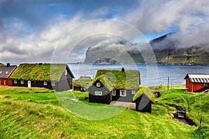 Village of Mikladalur, Faroe Islands, Denmark