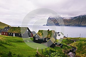 Village of Mikladalur, Faroe Islands, Denmark