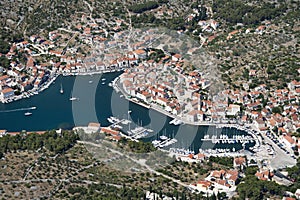 Village Milna on Brac island in Croatia photo