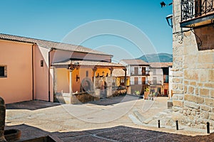 Village of miranda del castanar in province of Salamanca, Spain
