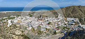 village of Mojacar Almeria. Travel destinations, famous places. Europe, southern Spain