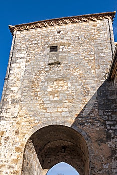 The village of Monpazier, in the Dordogne-PÃ©rigord region, France.