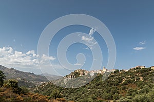 Village of Montemaggiore in the Balagne region of Corsica