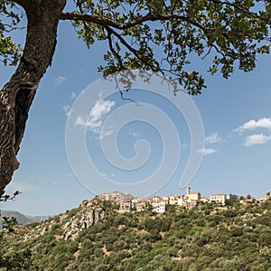 Village of Montemaggiore in the Balagne region of Corsica