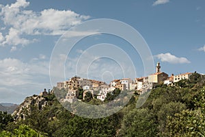 Village of Montemaggiore in the Balagne region of Corsica