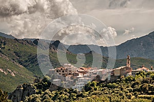 Village of Montmaggiore in Corsica