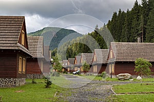 Village in the mountains. Liptovky Jan. Slovakia