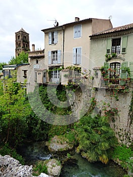 Village of Moustiers-Sainte-Marie, France, Europe