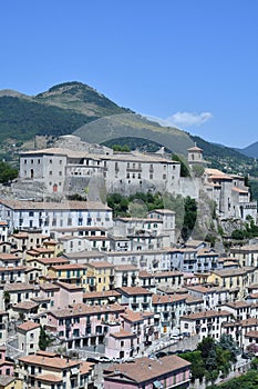 The village of Muro Lucano in Basilicata, Italy.