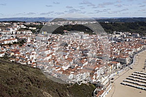 Village of Nazare seen from the Sitio