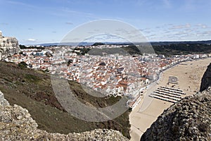 Village of Nazare seen from Sitio photo