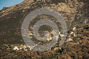 The village of Nessa in the Balagne region of Corsica