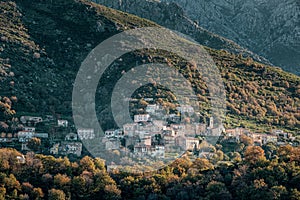 The village of Nessa in the Balagne region of Corsica