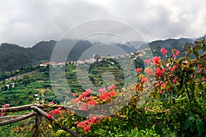 Village on the north coast of Madeira island