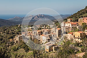 Village of Novella in Balagne region of Corsica