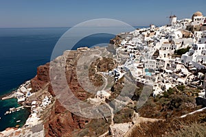 Village Oia on the island of Santorini