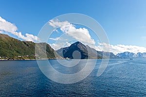 The village of Oksfjord in Norway.