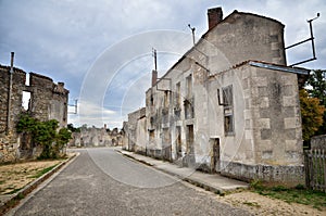Oradour-sr-Glane was destroied by German nazi and is now a permanent memorial photo