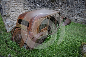 The village of Oradour-sur-Glane was totaly destroyed by a German Waffen-SS company in world War Two