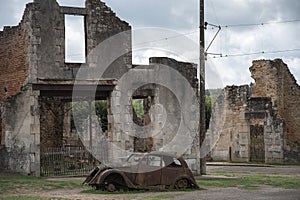 The village of Oradour-sur-Glane was totaly destroyed by a German Waffen-SS company in world War Two