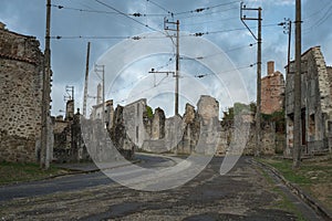 The village of Oradour-sur-Glane was totaly destroyed by a German Waffen-SS company in world War Two